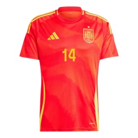 Camisolas Espanha Aymeric Laporte 14 Euro 2024 1º Equipamento Principal Manga Curta